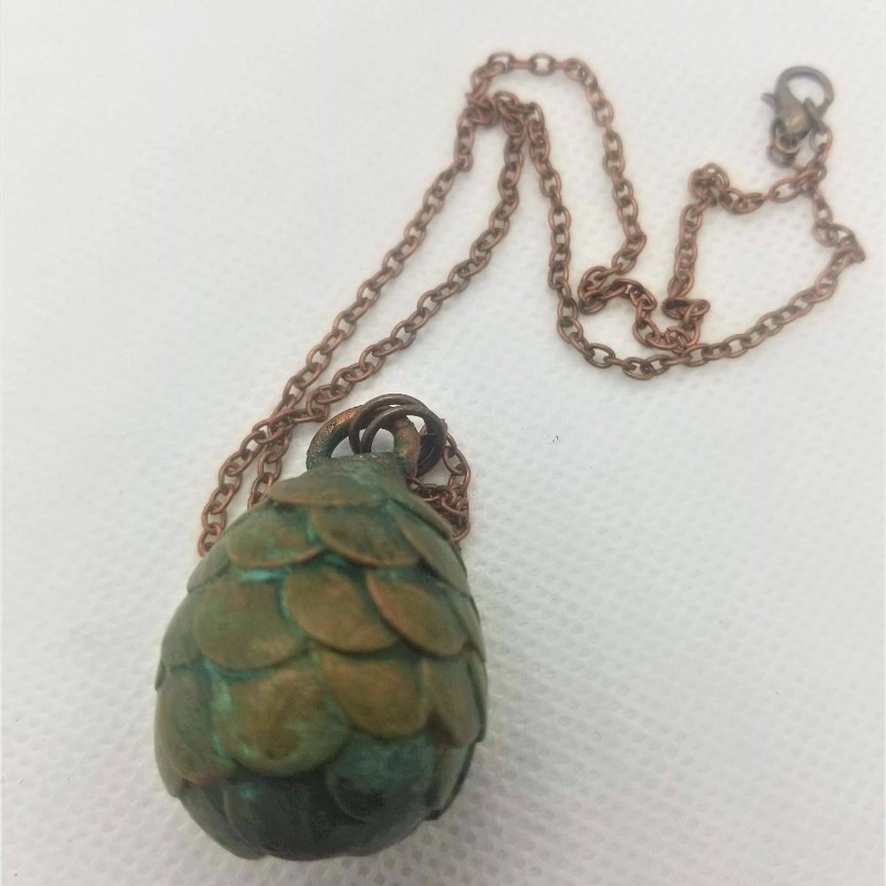Dragon Egg Electroformed Copper Necklace